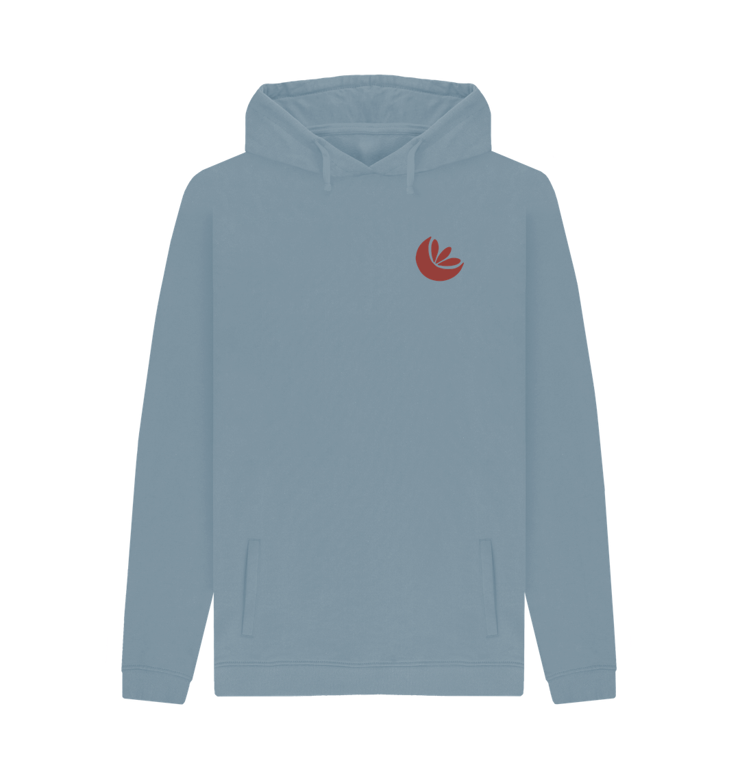 Stone Blue Men's Camping In Nature Hoodie
