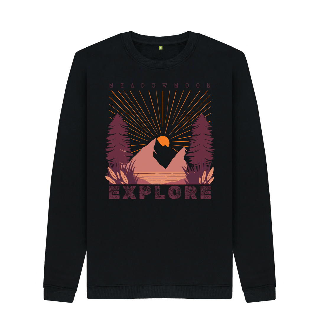 Black Men's Explore Sweater