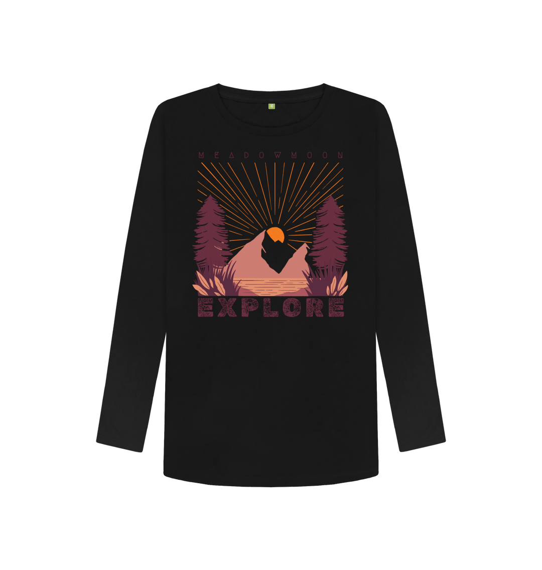 Black Women's Explore L\/S T-Shirt