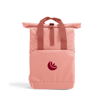 Blush Pink Recycled 600D Roll-Top Backpack