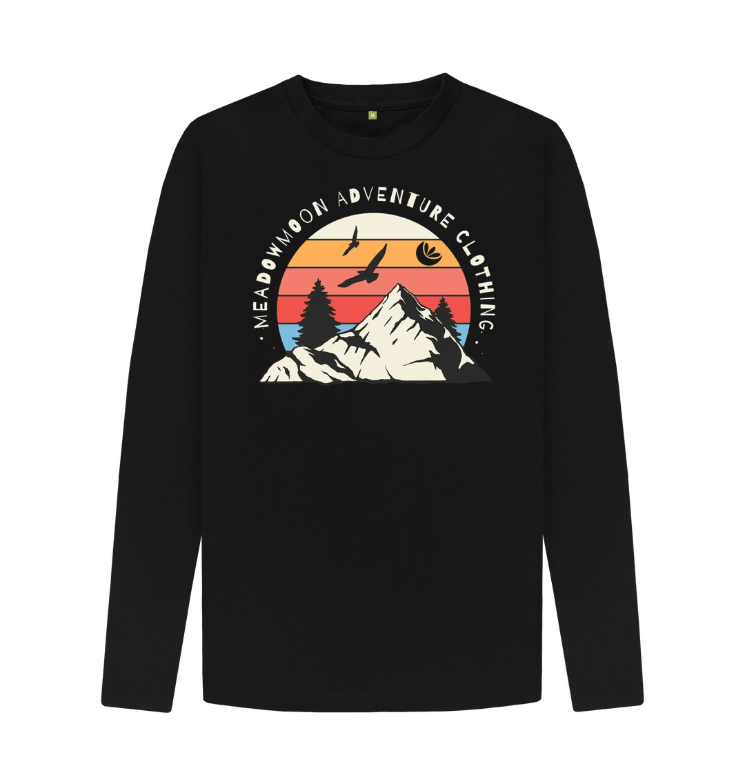 Black Men's Wilderness Adventure L\/S T-Shirt