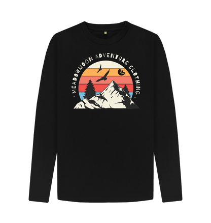 Black Men's Wilderness Adventure L\/S T-Shirt