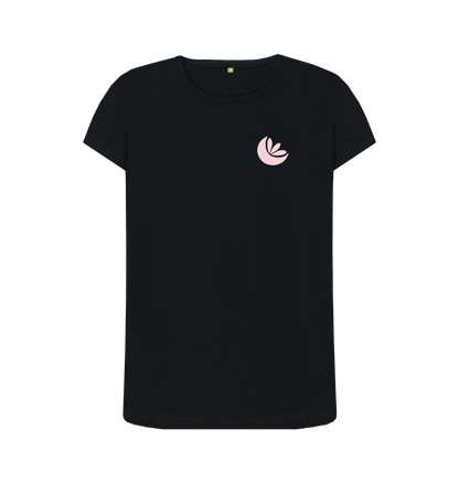 Black Women's Sunrise Crew Neck T-Shirt