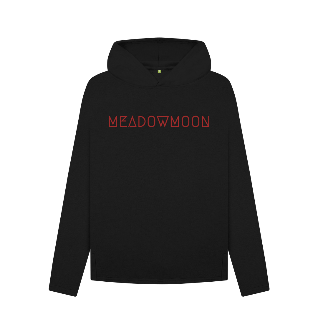 Black Women's Mountain Sunset Relaxed Fit Hoodie