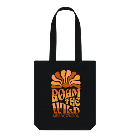 Black Roam The Wild Slim Tote