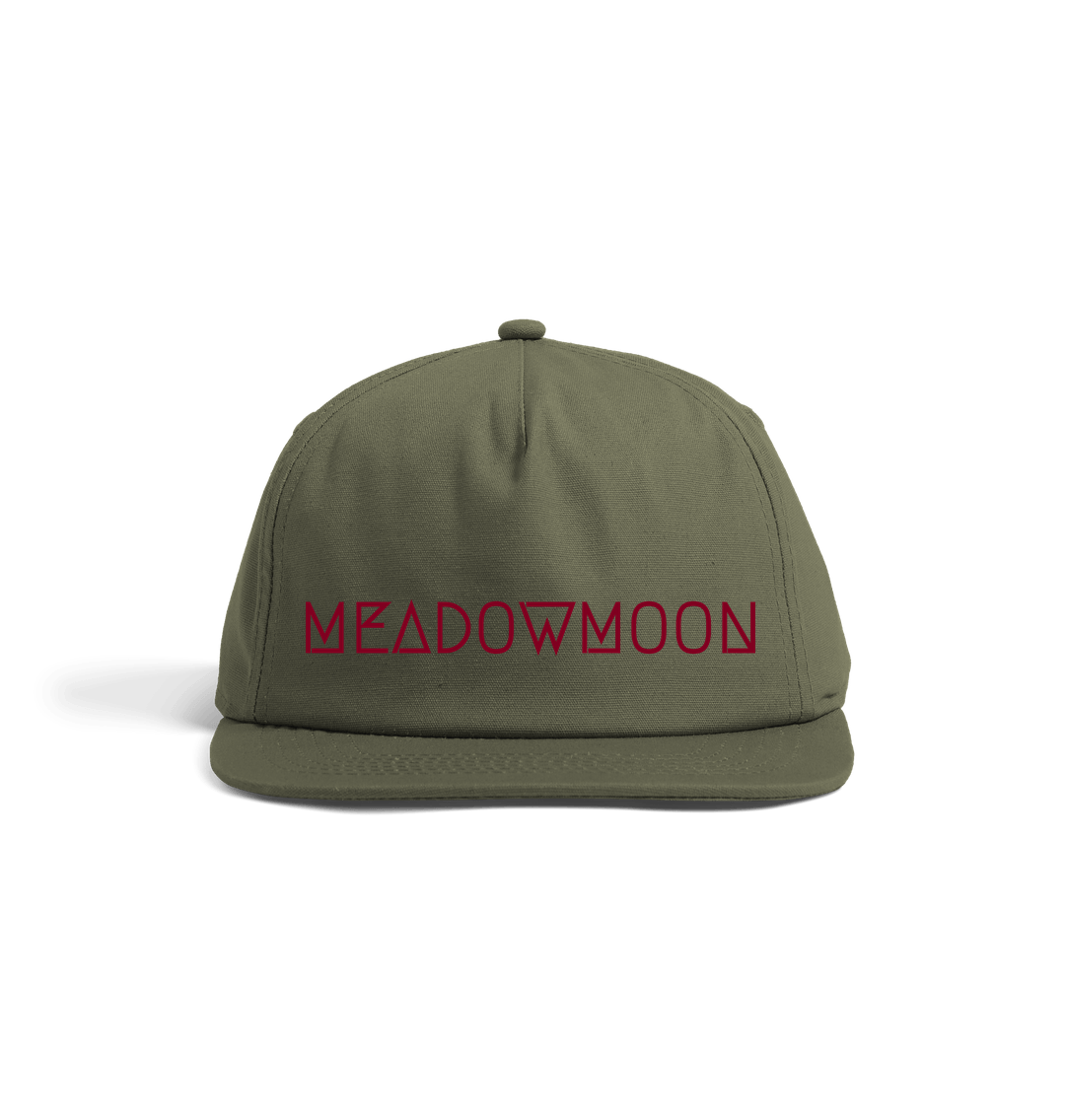 Olive Green Organic Cotton 5 Panel Cap