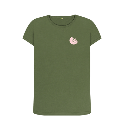 Khaki Women's Sunrise Crew Neck T-Shirt