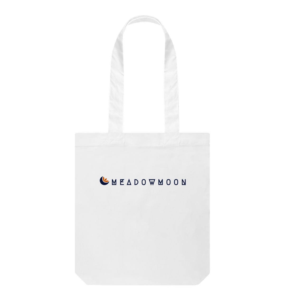 White Slim Tote Bag - White\/Natural