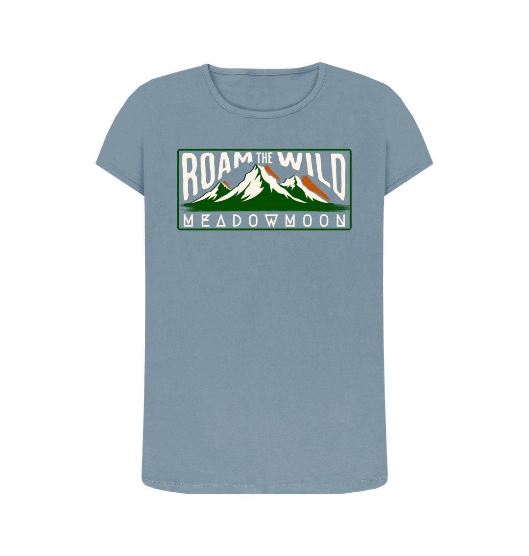 Stone Blue Women's Mountain Breeze Crew Neck T-Shirt