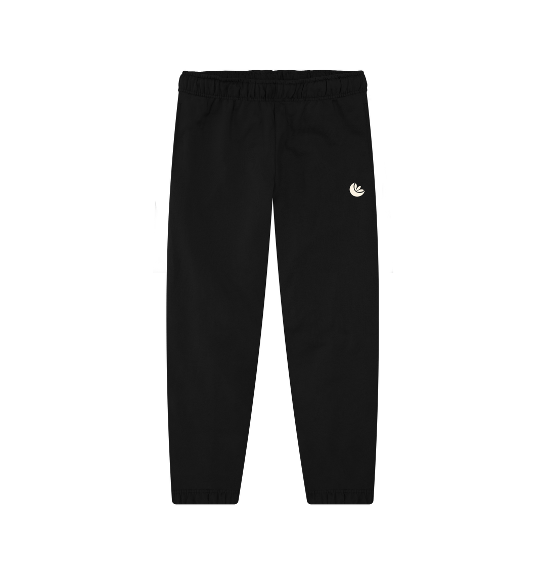 Black Unisex Light Logo Joggers