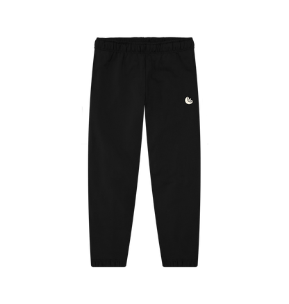 Black Unisex Light Logo Joggers