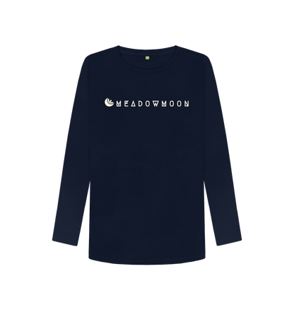 Navy Blue Women's Meadowmoon L\/S T-Shirt Light Logo