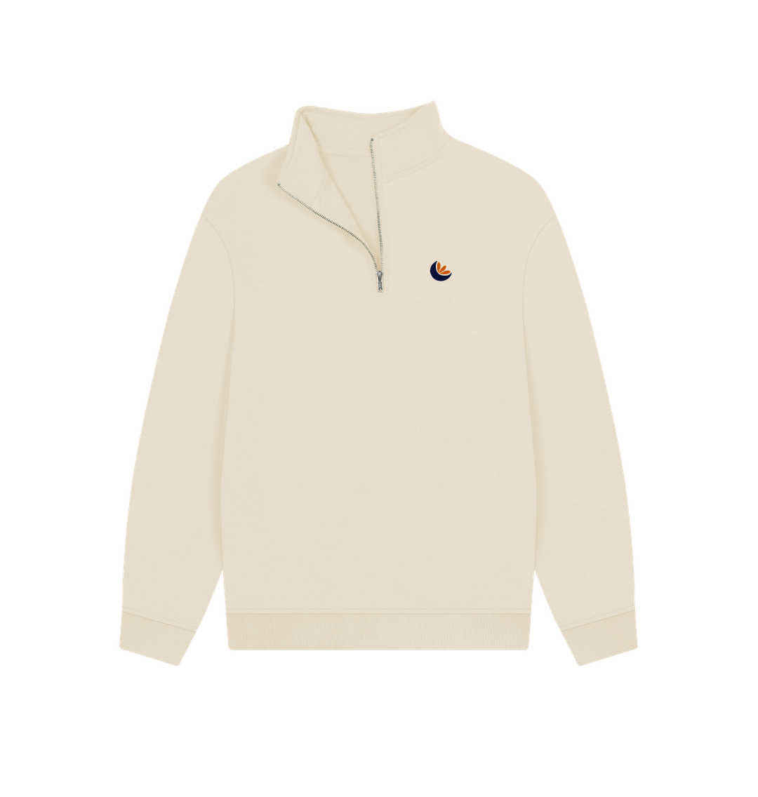 Oat Unisex Quarter-zip Sweater