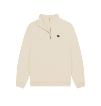 Oat Unisex Quarter-zip Sweater