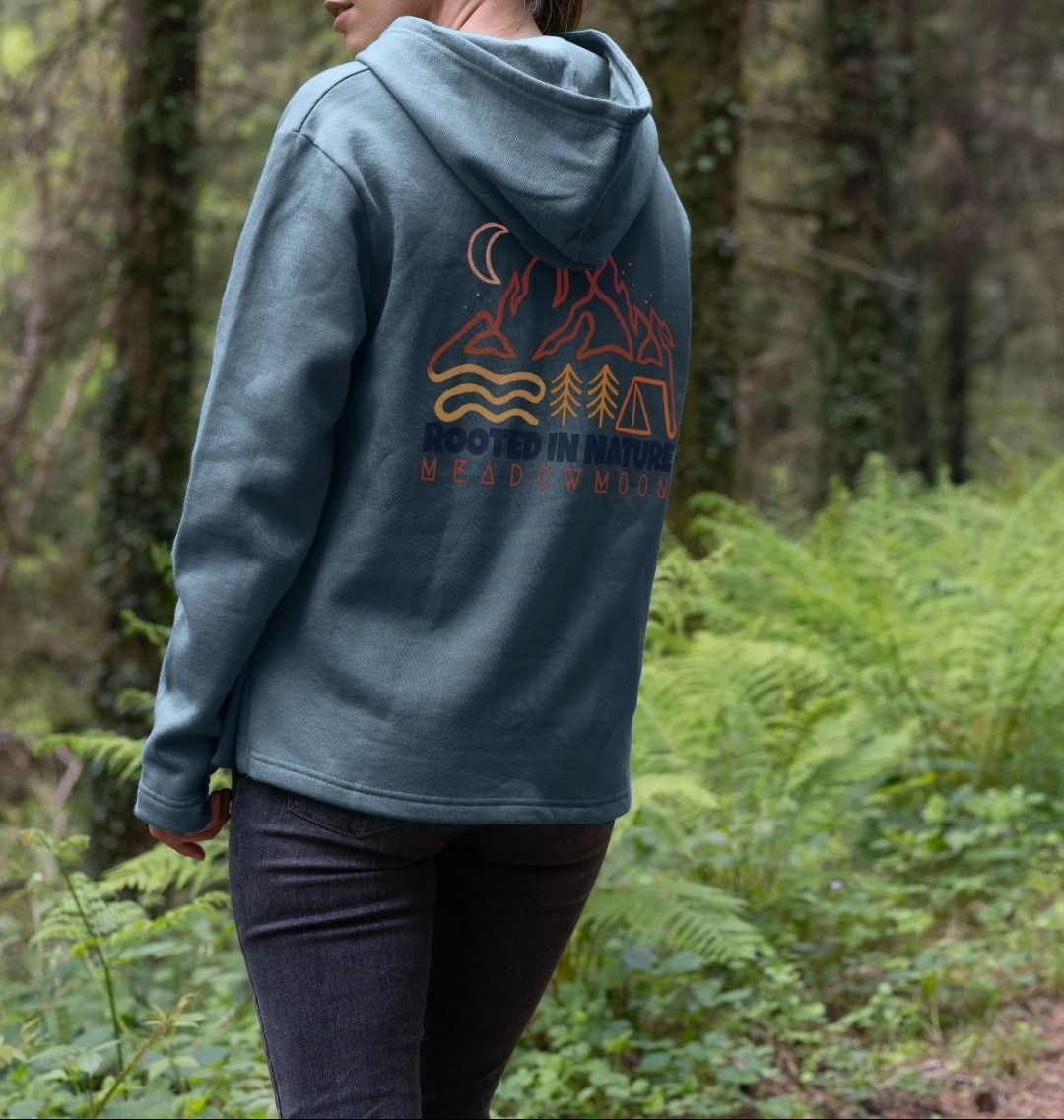 Women's Camping In Nature Relaxed Fit Hoodie