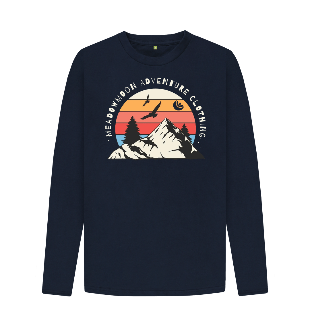 Navy Blue Men's Wilderness Adventure L\/S T-Shirt