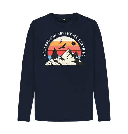 Navy Blue Men's Wilderness Adventure L\/S T-Shirt