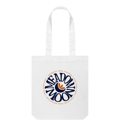 White Your Journey Slim Tote