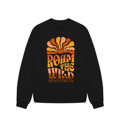 Black Women's Roam The Wild Oversized Sweater