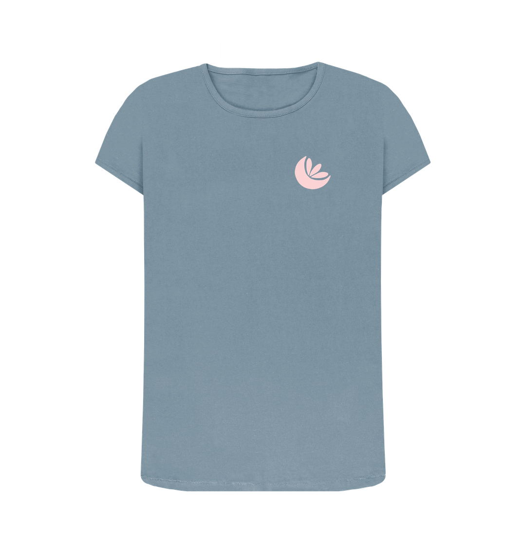 Stone Blue Women's Sunrise Crew Neck T-Shirt