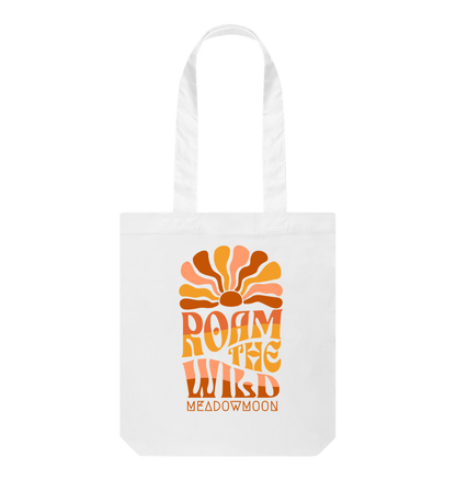 White Roam The Wild Slim Tote