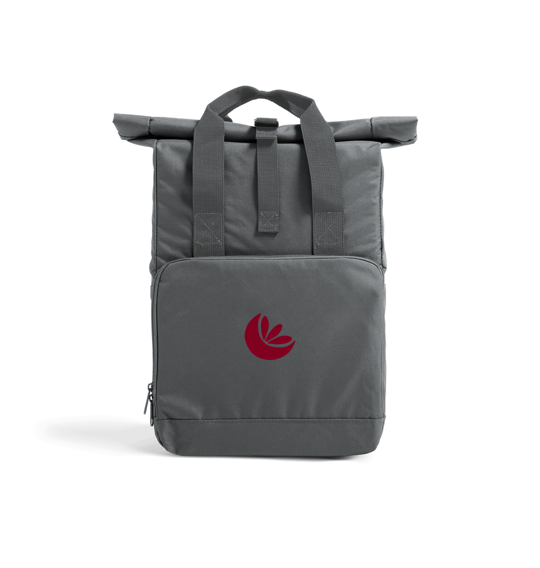 Graphite Grey Recycled 600D Roll-Top Backpack