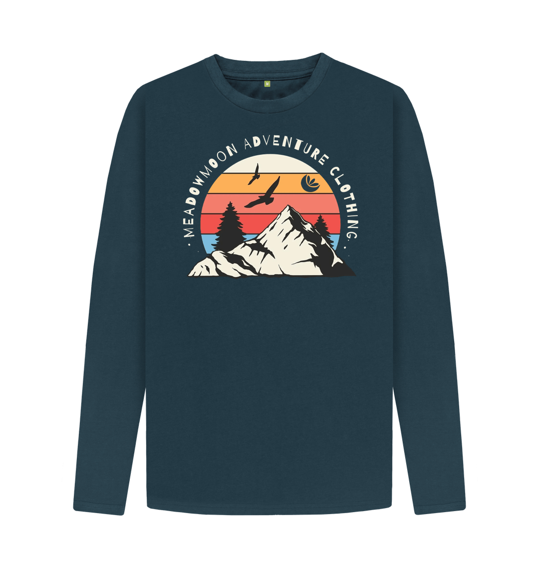 Denim Blue Men's Wilderness Adventure L\/S T-Shirt