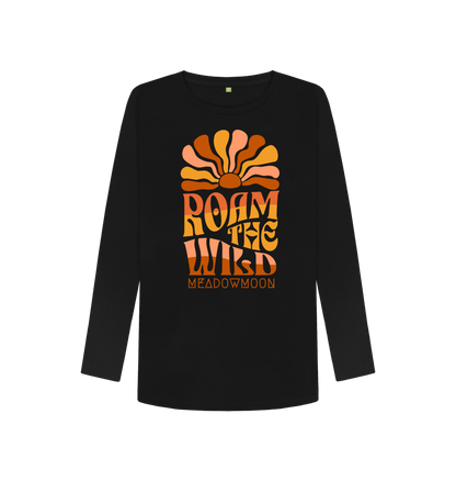 Black Women's Roam The Wild L\/S T-Shirt