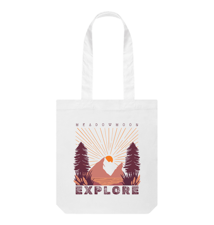 White Explore Slim Tote