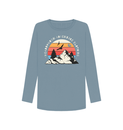 Stone Blue Women's Wilderness Adventure L\/S T-Shirt