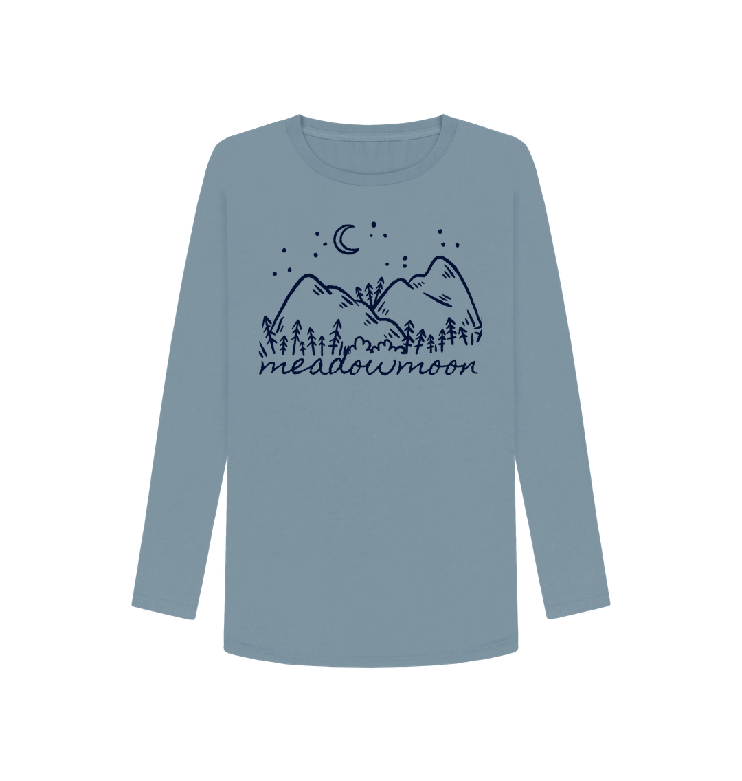 Stone Blue Women's Rolling Hills L\/S T-Shirt