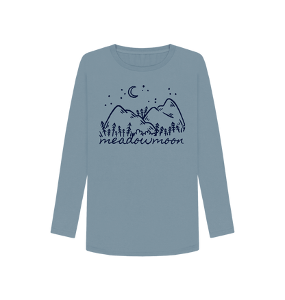 Stone Blue Women's Rolling Hills L\/S T-Shirt