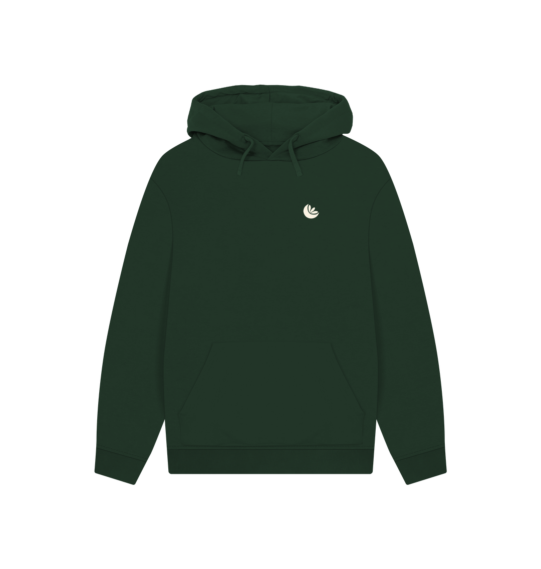 Evergreen Unisex Light Logo Kangaroo Pocket Hoodie