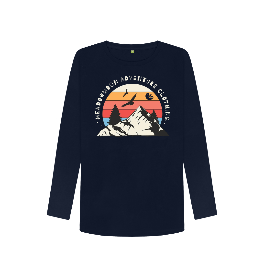 Navy Blue Women's Wilderness Adventure L\/S T-Shirt