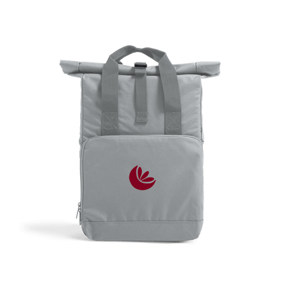 Light Grey Recycled 600D Roll-Top Backpack