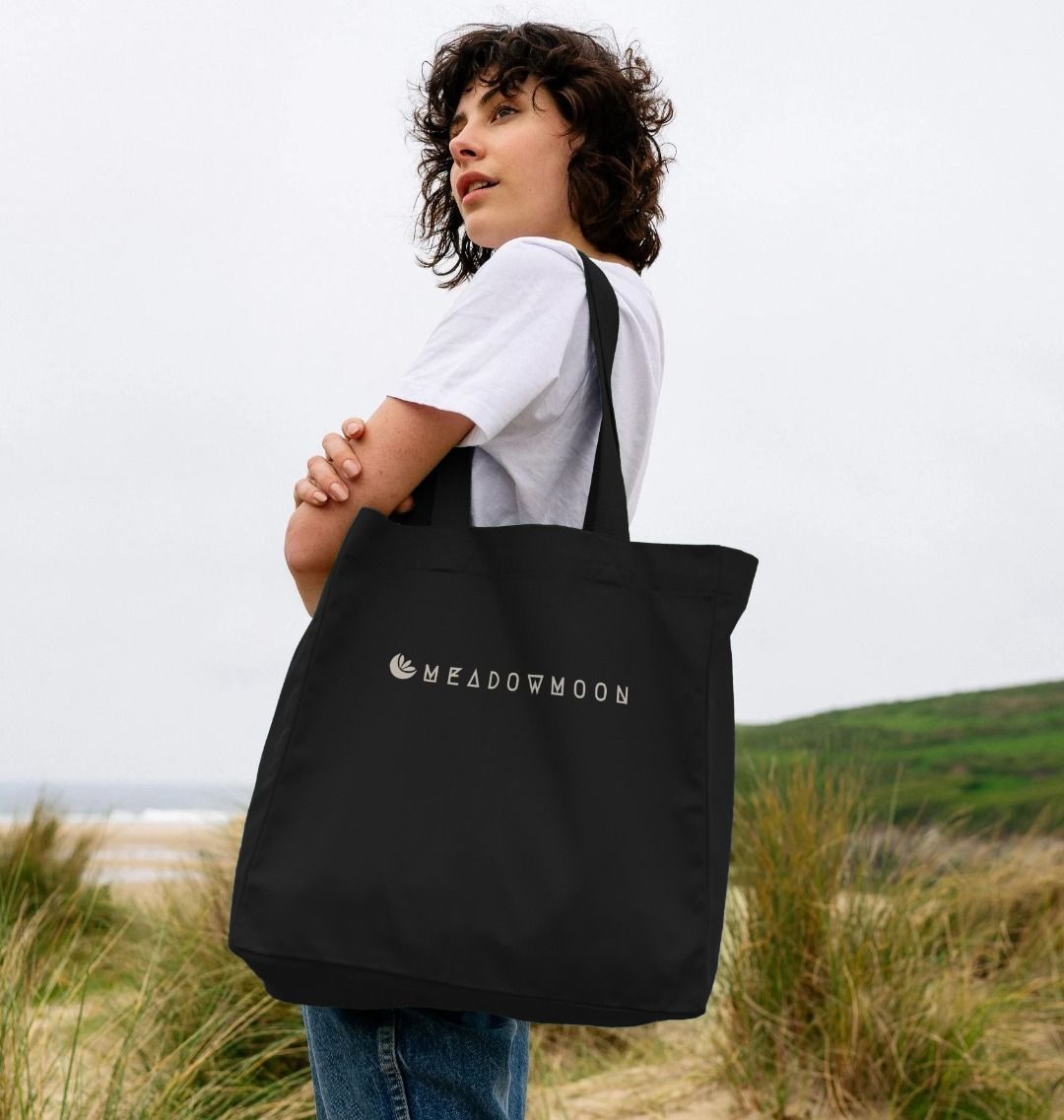 Shopper Tote Bag - Black